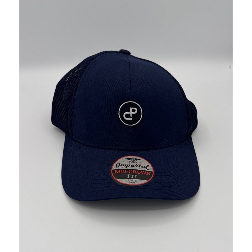 Imperial Trucker Hat Blue Embroidered OSFA NEW
